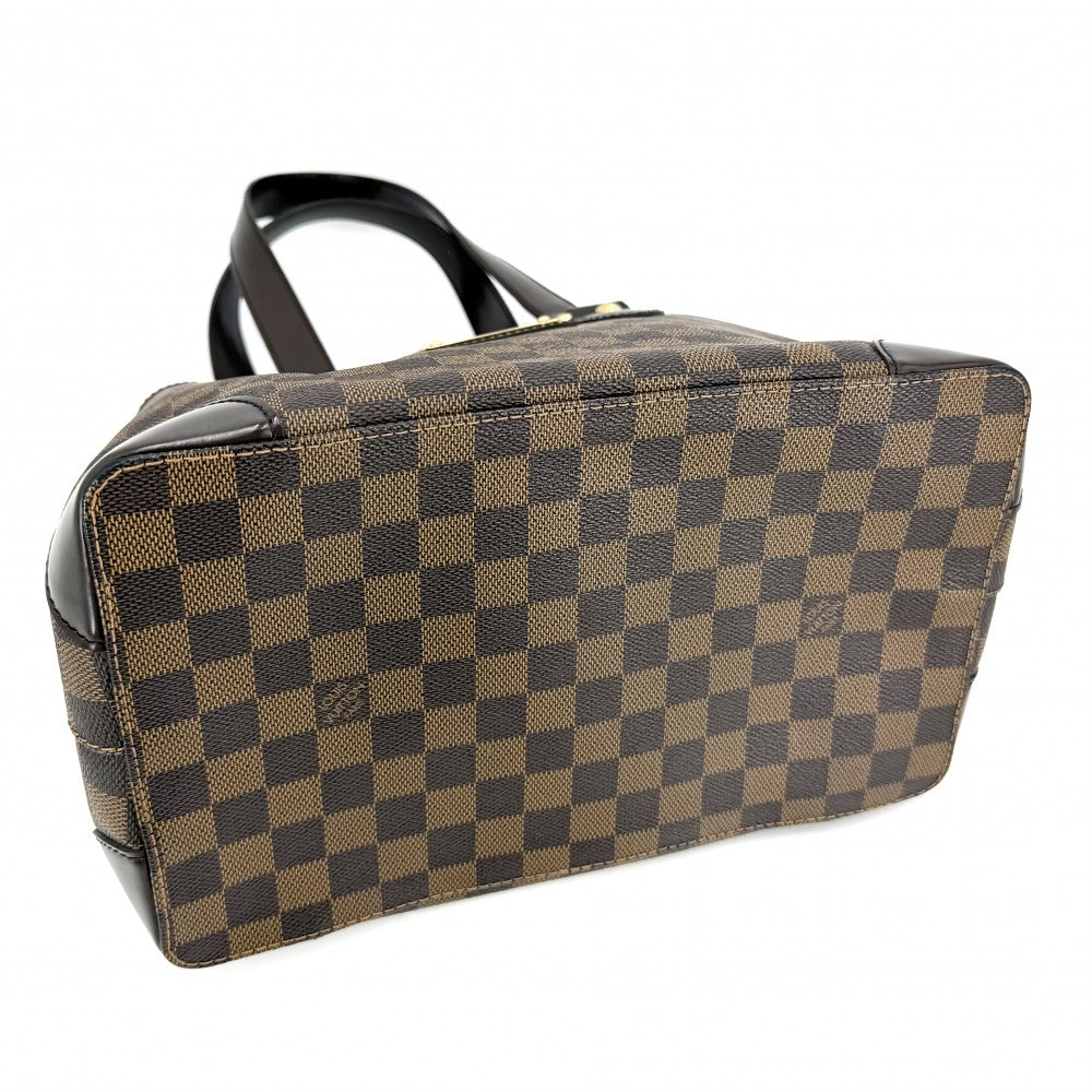 LOUIS VUITTON ルイヴィトン トートバッグ ハムステッドPM ハンドバッグ N51205 ダミエキャンバス ブラウン 茶 ゴールド金具 レディース【中古品】
