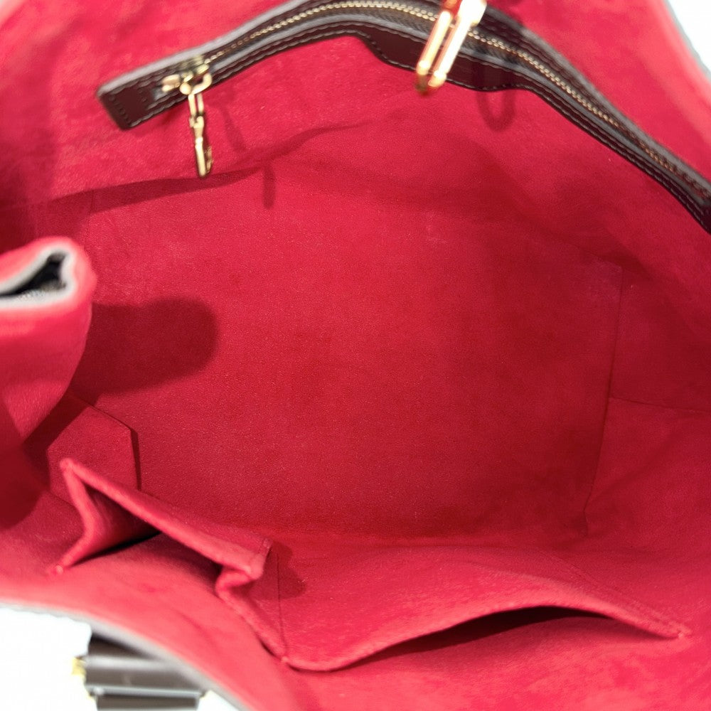 LOUIS VUITTON ルイヴィトン トートバッグ ハムステッドPM ハンドバッグ N51205 ダミエキャンバス ブラウン 茶 ゴールド金具 レディース【中古品】