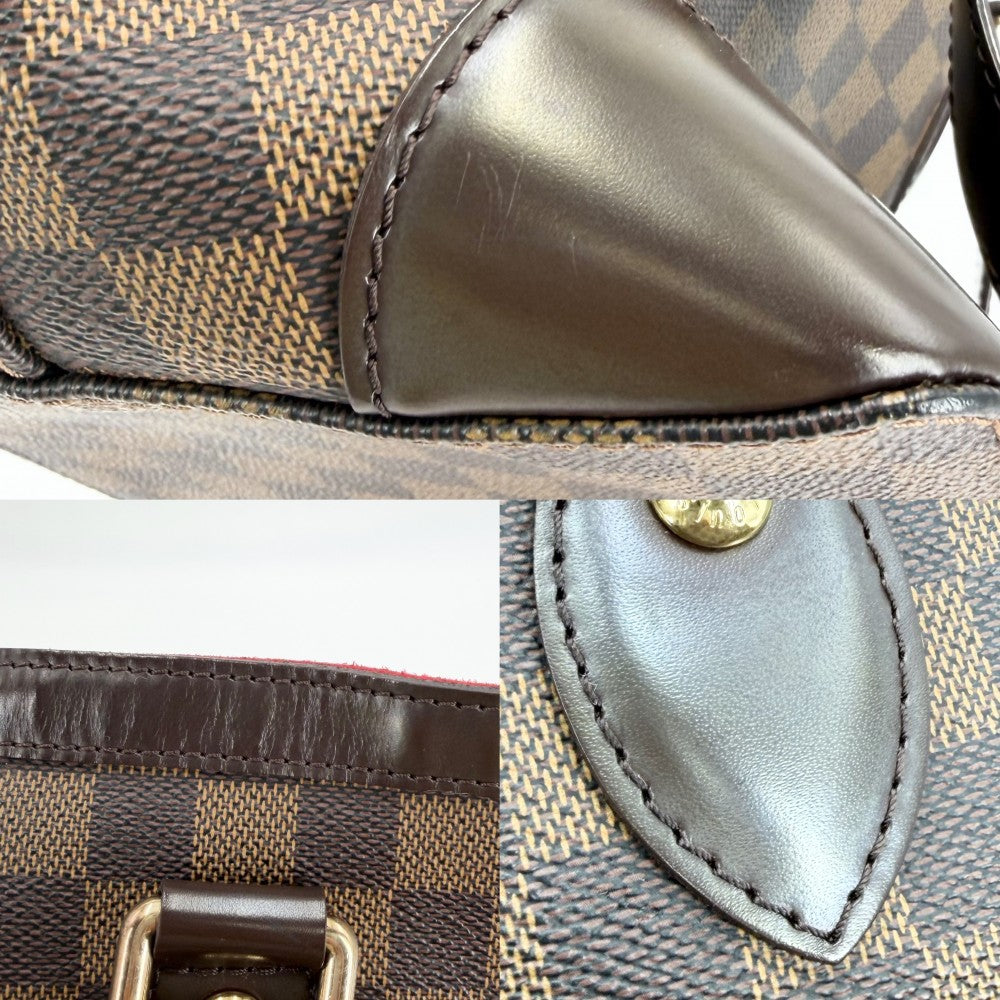 LOUIS VUITTON ルイヴィトン トートバッグ ハムステッドPM ハンドバッグ N51205 ダミエキャンバス ブラウン 茶 ゴールド金具 レディース【中古品】