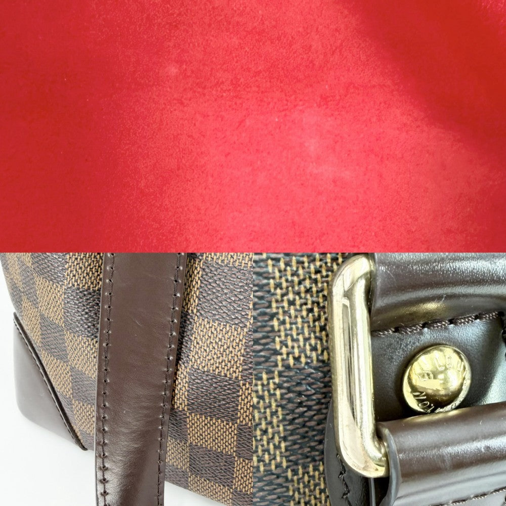 LOUIS VUITTON ルイヴィトン トートバッグ ハムステッドPM ハンドバッグ N51205 ダミエキャンバス ブラウン 茶 ゴールド金具 レディース【中古品】