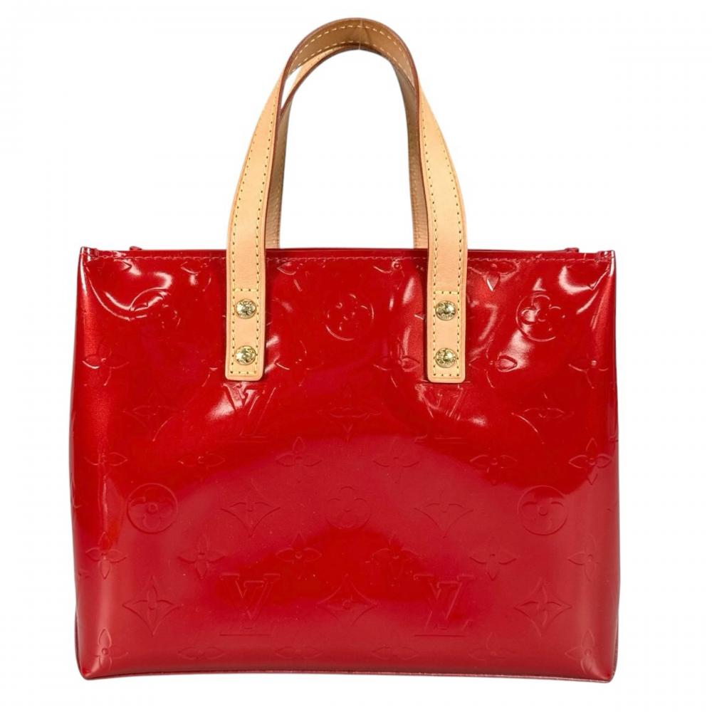 LOUIS VUITTON ルイヴィトン ハンドバッグ リードPM M91990 モノグラムヴェルニ レッド 赤 ゴールド金具 レディース【中古品】