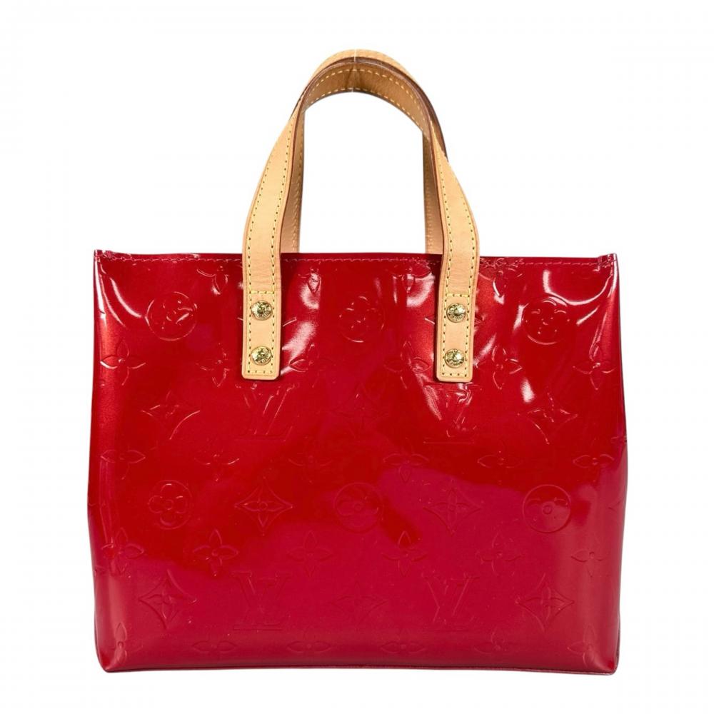 LOUIS VUITTON ルイヴィトン ハンドバッグ リードPM M91990 モノグラムヴェルニ レッド 赤 ゴールド金具 レディース【中古品】