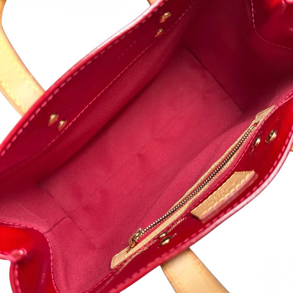 LOUIS VUITTON ルイヴィトン ハンドバッグ リードPM M91990 モノグラムヴェルニ レッド 赤 ゴールド金具 レディース【中古品】