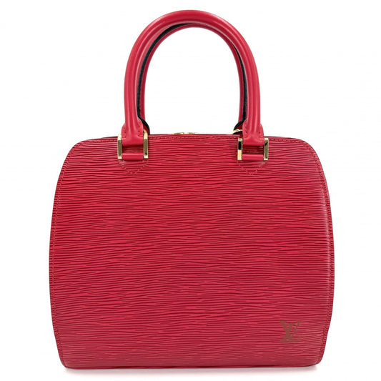 LOUIS VUITTON ルイヴィトン ハンドバッグ エピ ポンヌフ M52057 レッド 赤 ゴールド金具 レディース【中古品】