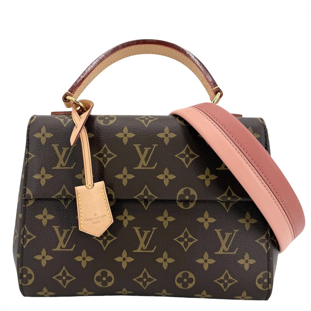 LOUIS VUITTON ルイヴィトン ハンドバッグ モノグラム クリュニーBB かばん M42738 ブラウン 茶 ピンク ゴールド金具 レディース【中古品】