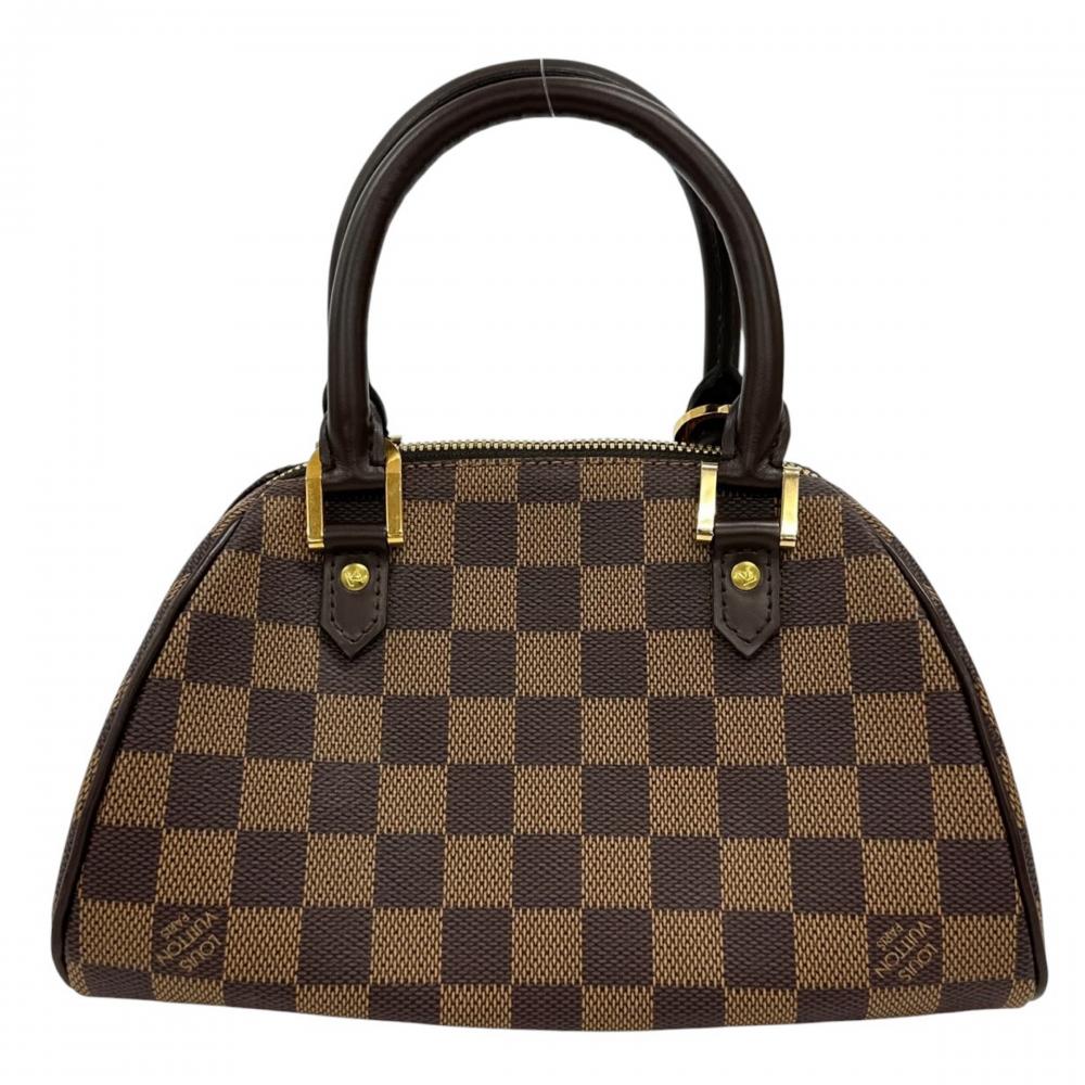 LOUIS VUITTON ルイヴィトン ハンドバッグ ダミエ・エベヌ リベラPM ミニ N41436 ダミエキャンバス ブラウン 茶 ゴールド金具 レディース【中古品】
