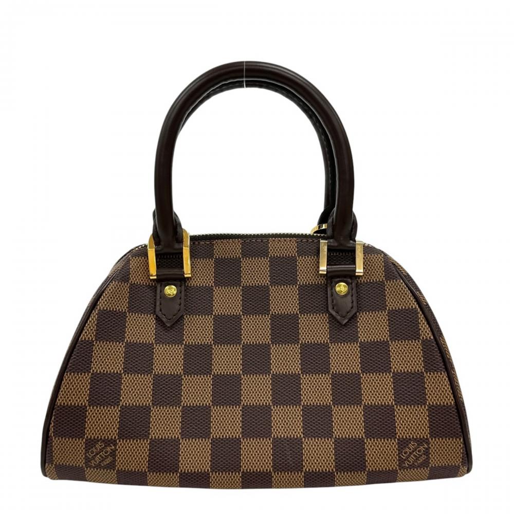 LOUIS VUITTON ルイヴィトン ハンドバッグ ダミエ・エベヌ リベラPM ミニ N41436 ダミエキャンバス ブラウン 茶 ゴールド金具 レディース【中古品】