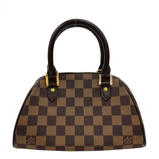 LOUIS VUITTON ルイヴィトン ハンドバッグ ダミエ・エベヌ リベラPM ミニ N41436 ダミエキャンバス ブラウン 茶 ゴールド金具 レディース【中古品】