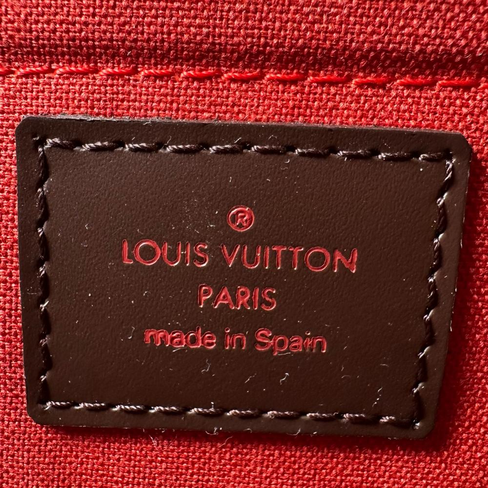 LOUIS VUITTON ルイヴィトン ハンドバッグ ダミエ・エベヌ リベラPM ミニ N41436 ダミエキャンバス ブラウン 茶 ゴールド金具 レディース【中古品】