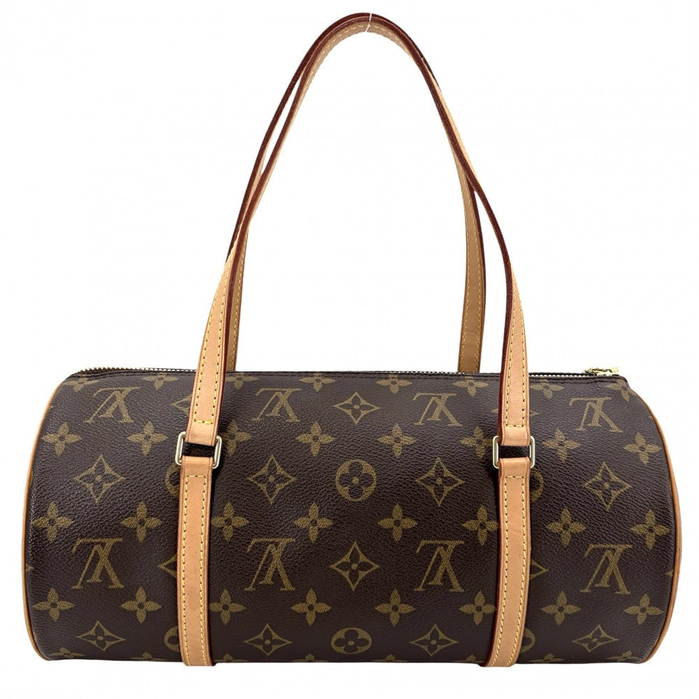 LOUIS VUITTON ルイヴィトン ハンドバッグ パピヨン30 ポーチ付き M51385 モノグラムキャンバス ブラウン 茶 ゴールド金具 レディース【中古品】