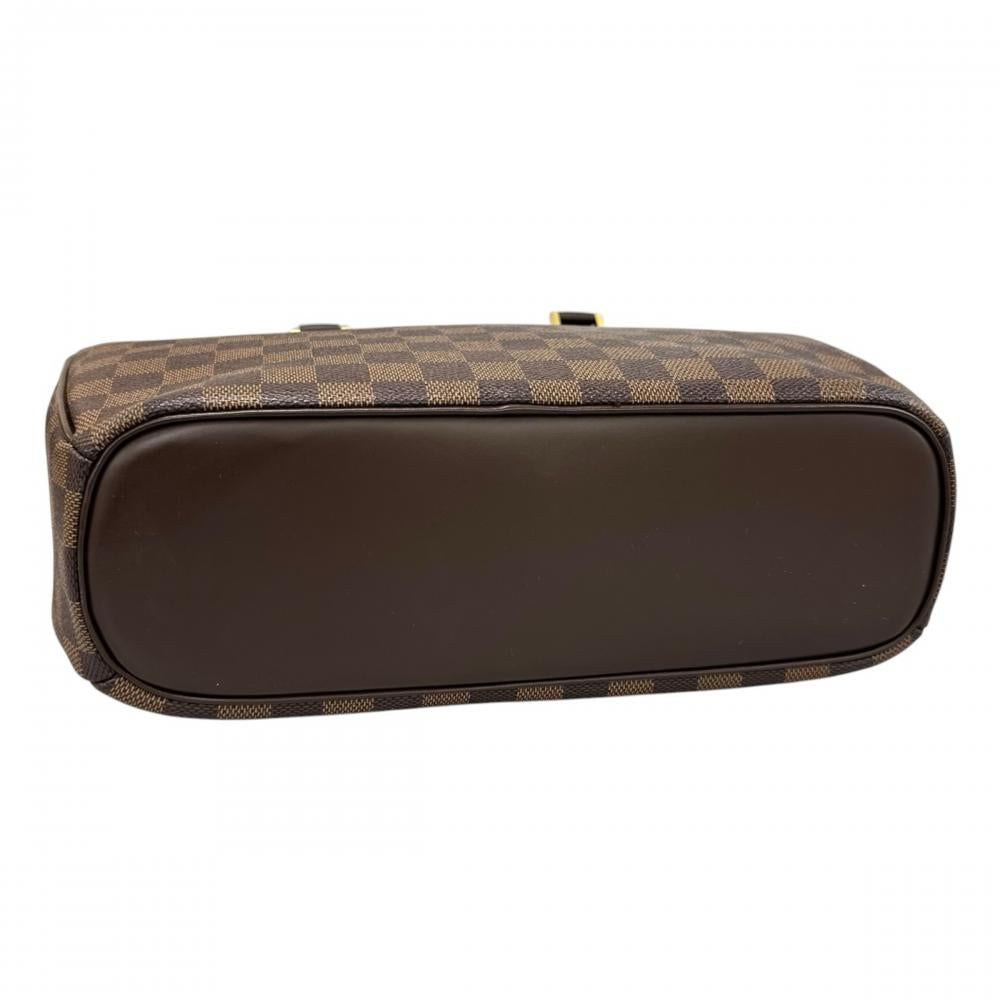 LOUIS VUITTON ルイヴィトン ハンドバッグ サリア・オリゾンタル ダブルファスナー N51282 ダミエキャンバス ブラウン 茶 ゴールド金具 レディース【中古品】