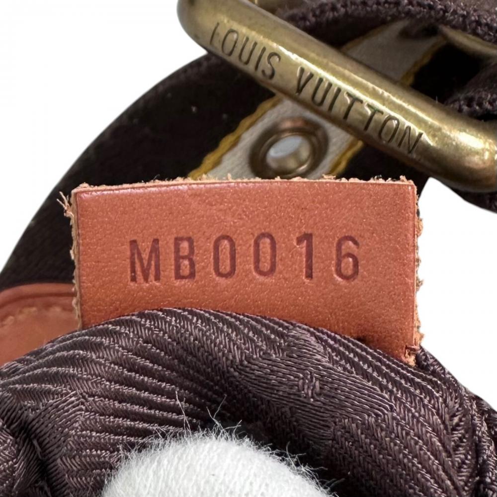 LOUIS VUITTON ルイヴィトン ショルダーバッグ モノグラム・スエード オナタGM ワンショルダー M95118 モノグラム・スエード イエロー ゴールド金具 レディース【中古品】