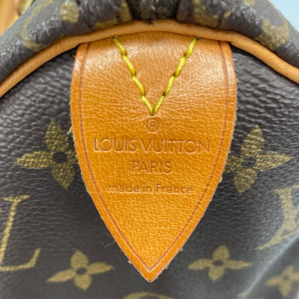 LOUIS VUITTON ルイヴィトン ハンドバッグ スピーディ25 LVロゴ M41109 モノグラムキャンバス ブラウン 茶 ゴールド金具 レディース【中古品】