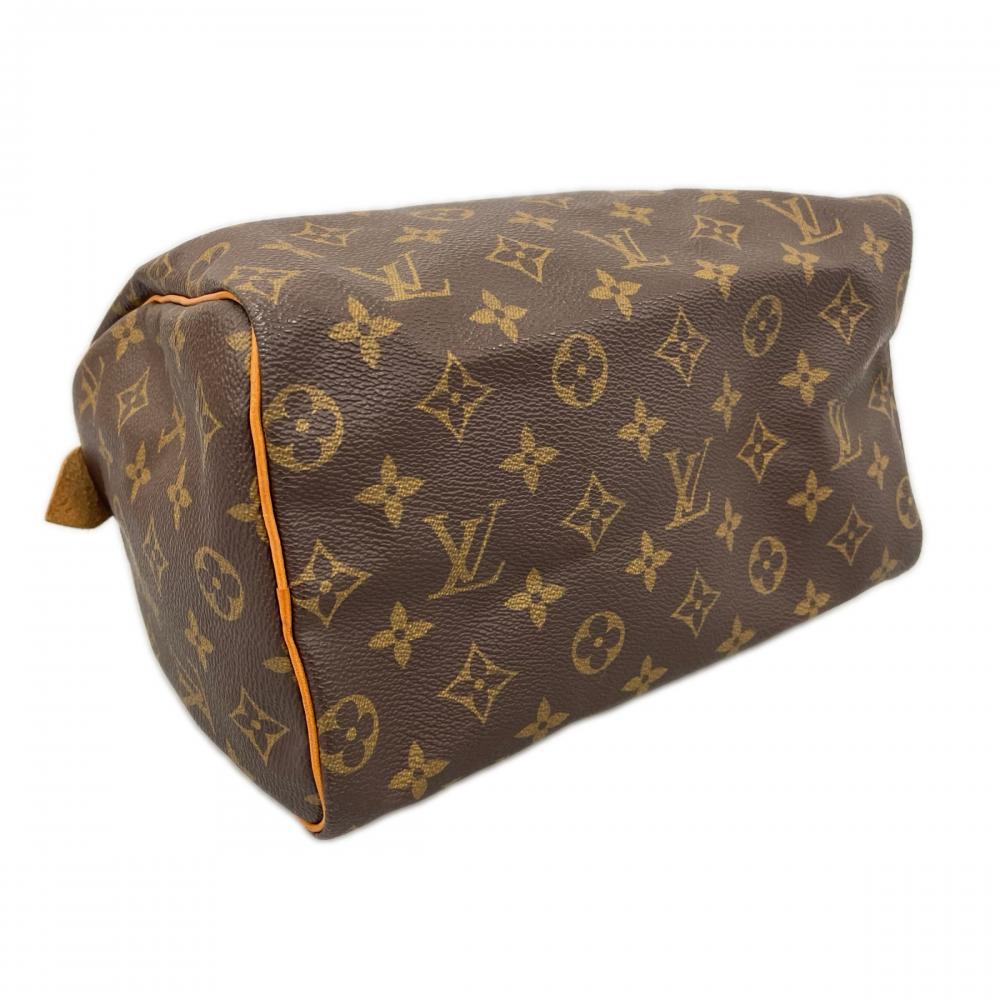 LOUIS VUITTON ルイヴィトン ハンドバッグ スピーディ25 LVロゴ M41109 モノグラムキャンバス ブラウン 茶 ゴールド金具 レディース【中古品】