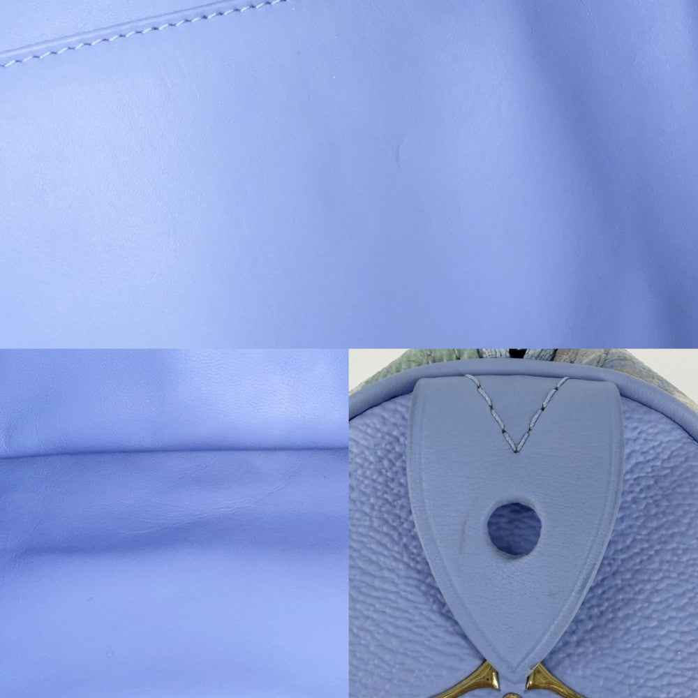 LOUIS VUITTON ルイヴィトン ハンドバッグ モノグラムセルティ スピーディ30 ミニボストンバッグ マスターズコレクション ゴッホ M43314 ブルー系 ブルー金具 レディース【中古品】