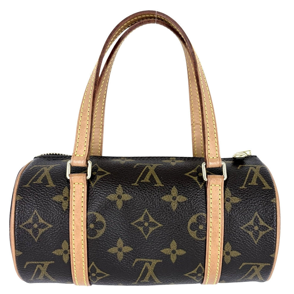 LOUIS VUITTON ルイヴィトン ハンドバッグ ミニ パピヨン19 M51389 モノグラムキャンバス ブラウン 茶 ゴールド金具 レディース【中古品】