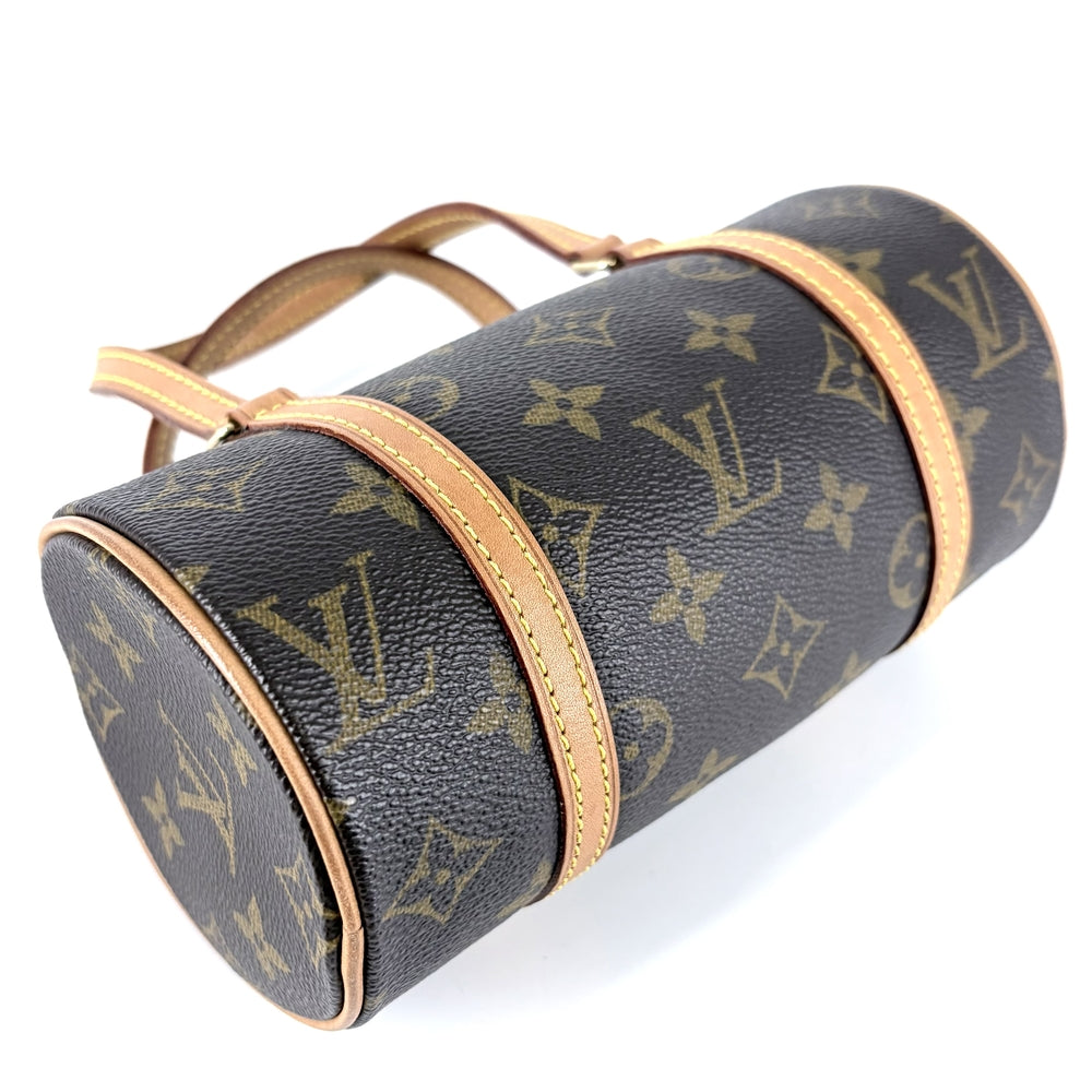 LOUIS VUITTON ルイヴィトン ハンドバッグ ミニ パピヨン19 M51389 モノグラムキャンバス ブラウン 茶 ゴールド金具 レディース【中古品】
