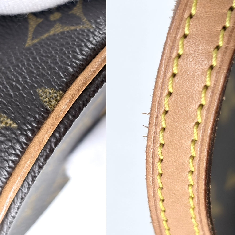 LOUIS VUITTON ルイヴィトン ハンドバッグ ミニ パピヨン19 M51389 モノグラムキャンバス ブラウン 茶 ゴールド金具 レディース【中古品】