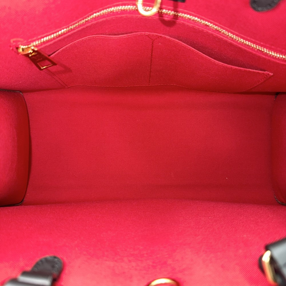 【開店SALE】 LOUIS VUITTON ルイヴィトン 2WAY オンザゴーMM ハンドバッグ トートバッグ M45321 モノグラムジャイアント モノグラム・リバース ブラウン 茶 ゴールド金具 レディース【中古品】