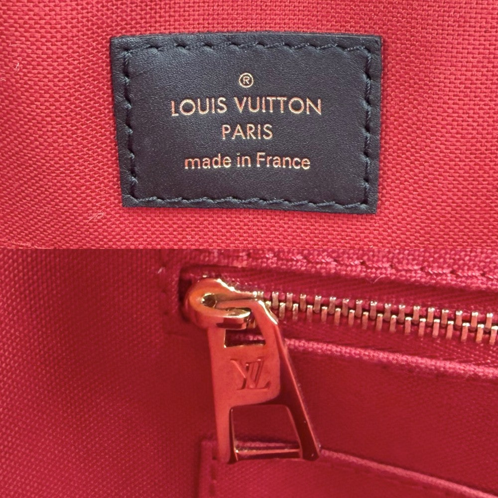 LOUIS VUITTON ルイヴィトン 2WAY オンザゴーMM ハンドバッグ トートバッグ M45321 モノグラムジャイアント モノグラム・リバース ブラウン 茶 ゴールド金具 レディース【中古品】