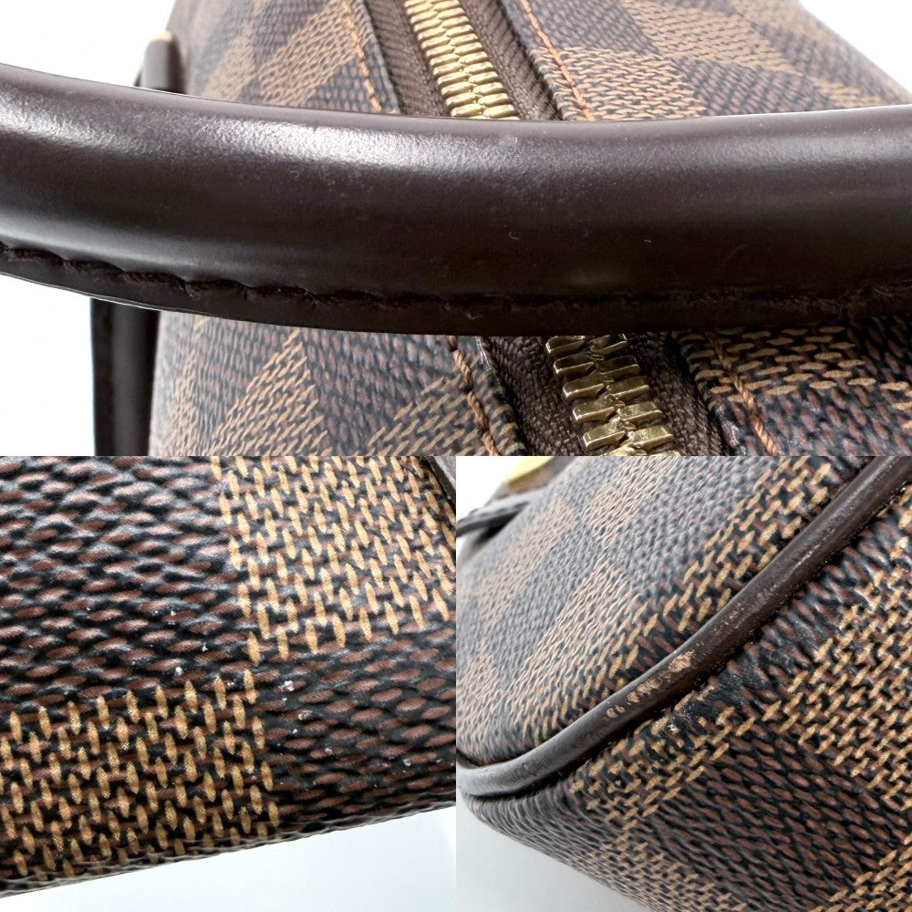 LOUIS VUITTON ルイヴィトン ハンドバッグ リベラMM ミニボストンバッグ N41434 ダミエキャンバス ブラウン 茶 ゴールド金具 レディース【中古品】