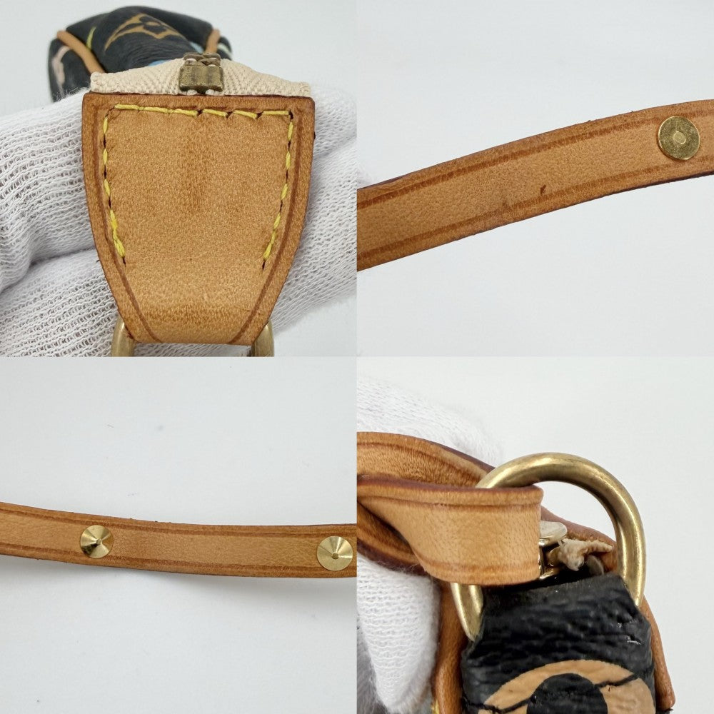 【開店SALE】 LOUIS VUITTON ルイヴィトン ハンドバッグ ポシェットアクセソワール アクセサリーポーチ ブラック 黒 M92648 モノグラムマルチカラー ノワール マルチカラー ゴールド金具 レディース【中古品】