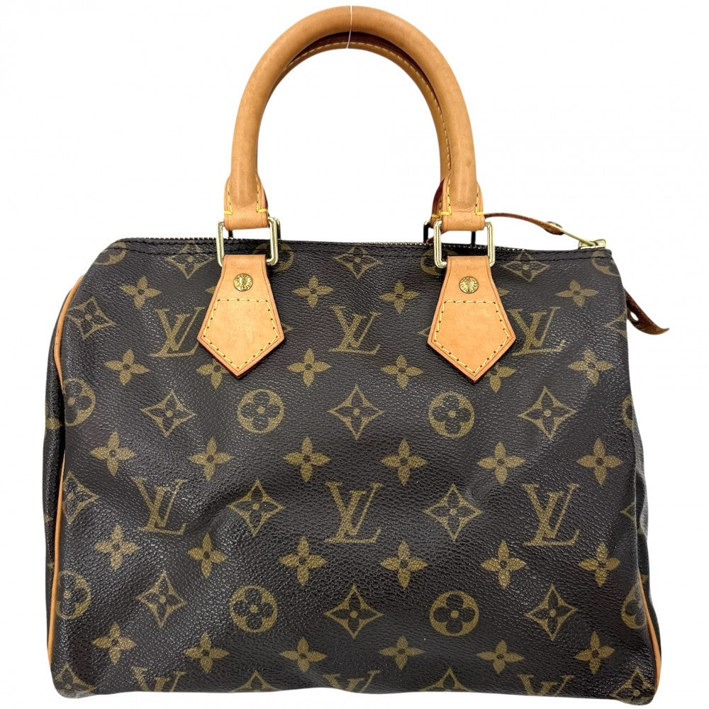【開店SALE】 LOUIS VUITTON ルイヴィトン ハンドバッグ モノグラム スピーディ25 ミニボストンバッグ Speedy25 M41109 ブラウン 茶 ゴールド金具 レディース【中古品】