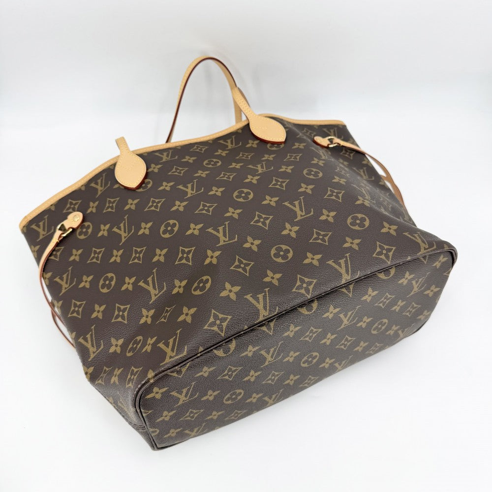 【開店SALE】 LOUIS VUITTON ルイヴィトン トートバッグ モノグラム ネヴァーフルMM ハンドバッグ M40995 ブラウン 茶 ゴールド金具 レディース【中古品】