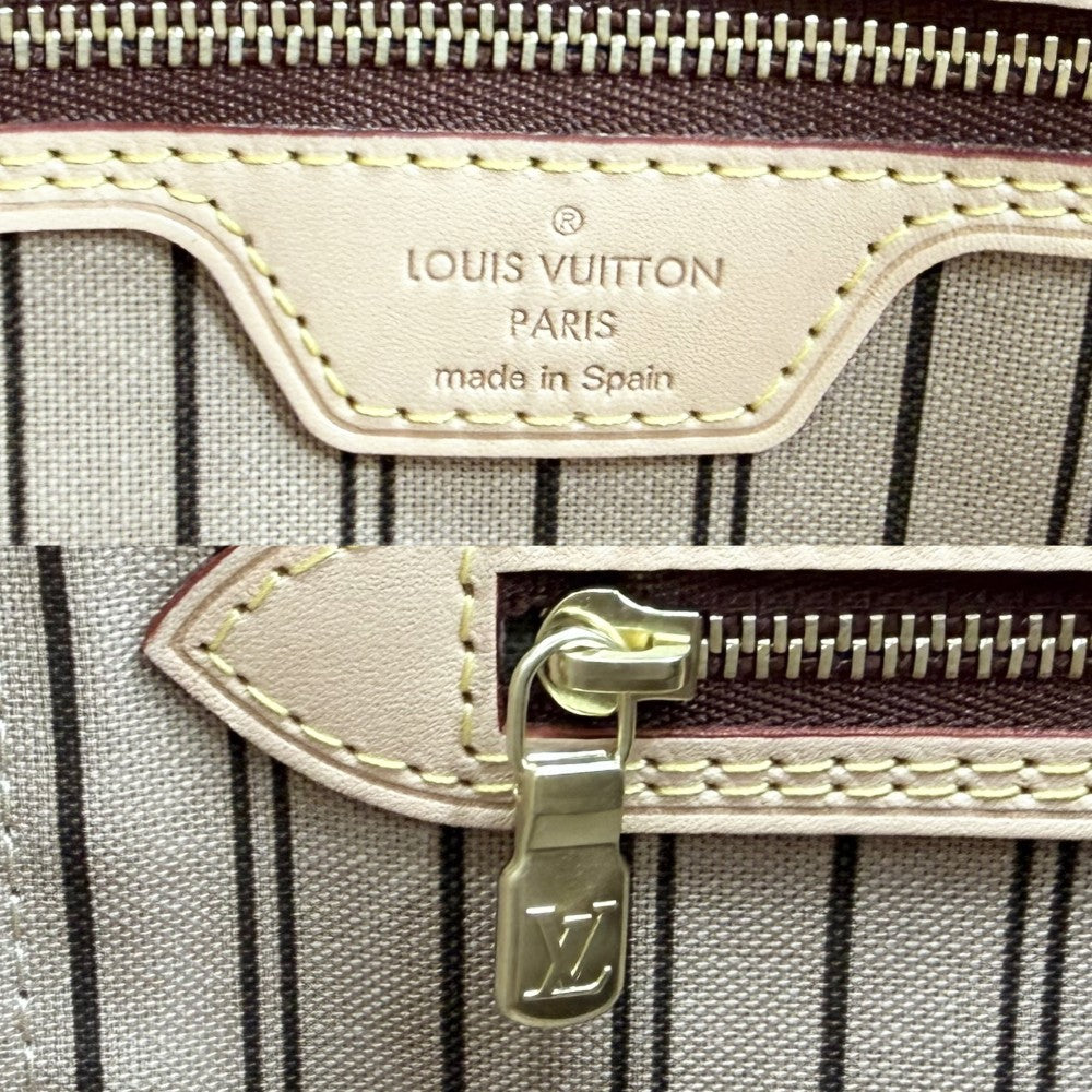 【開店SALE】 LOUIS VUITTON ルイヴィトン トートバッグ モノグラム ネヴァーフルMM ハンドバッグ M40995 ブラウン 茶 ゴールド金具 レディース【中古品】