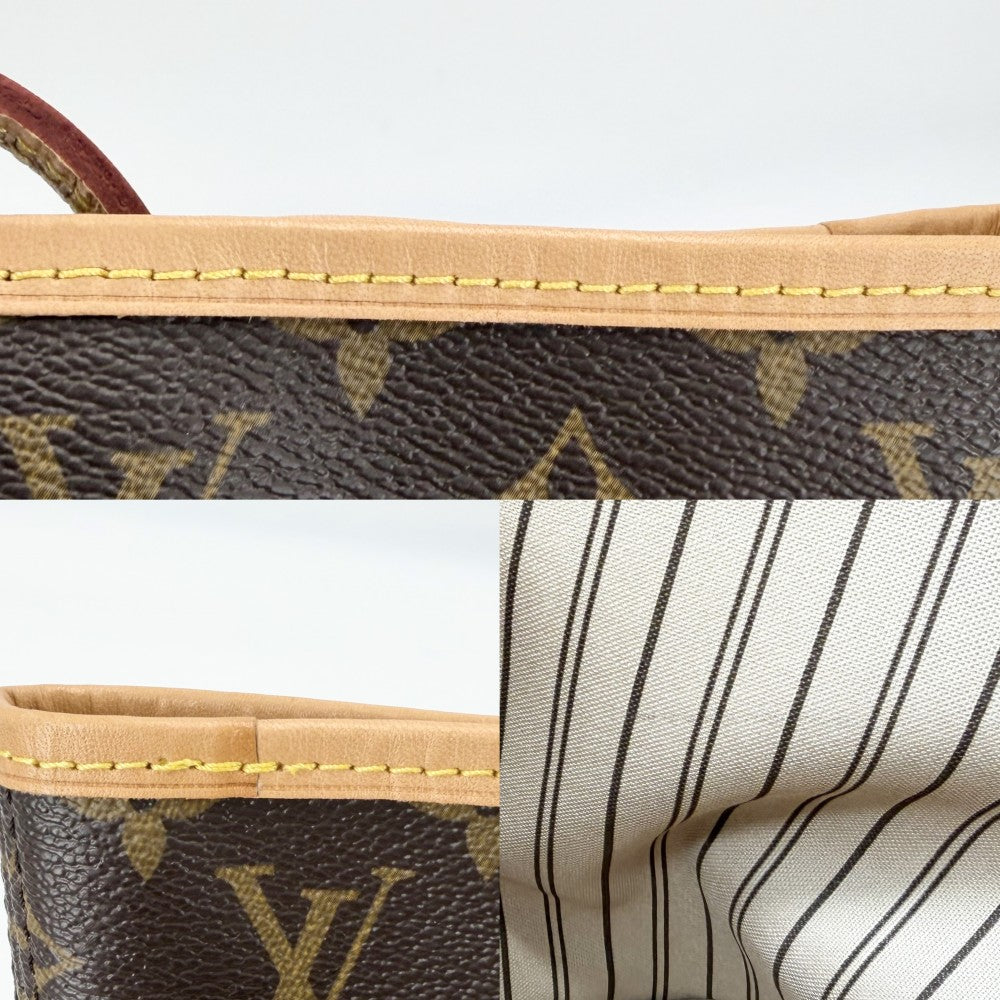 【開店SALE】 LOUIS VUITTON ルイヴィトン トートバッグ モノグラム ネヴァーフルMM ハンドバッグ M40995 ブラウン 茶 ゴールド金具 レディース【中古品】