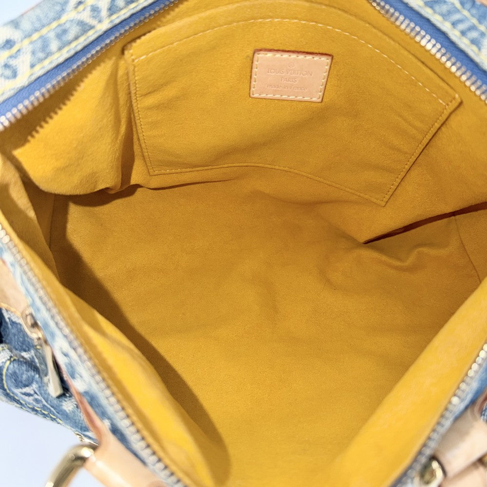 LOUIS VUITTON ルイヴィトン ハンドバッグ ネオスピーディ M95019 モノグラムデニム ブルー 青 ゴールド金具 レディース【中古品】