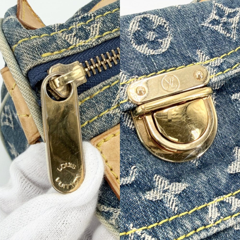 LOUIS VUITTON ルイヴィトン ハンドバッグ ネオスピーディ M95019 モノグラムデニム ブルー 青 ゴールド金具 レディース【中古品】