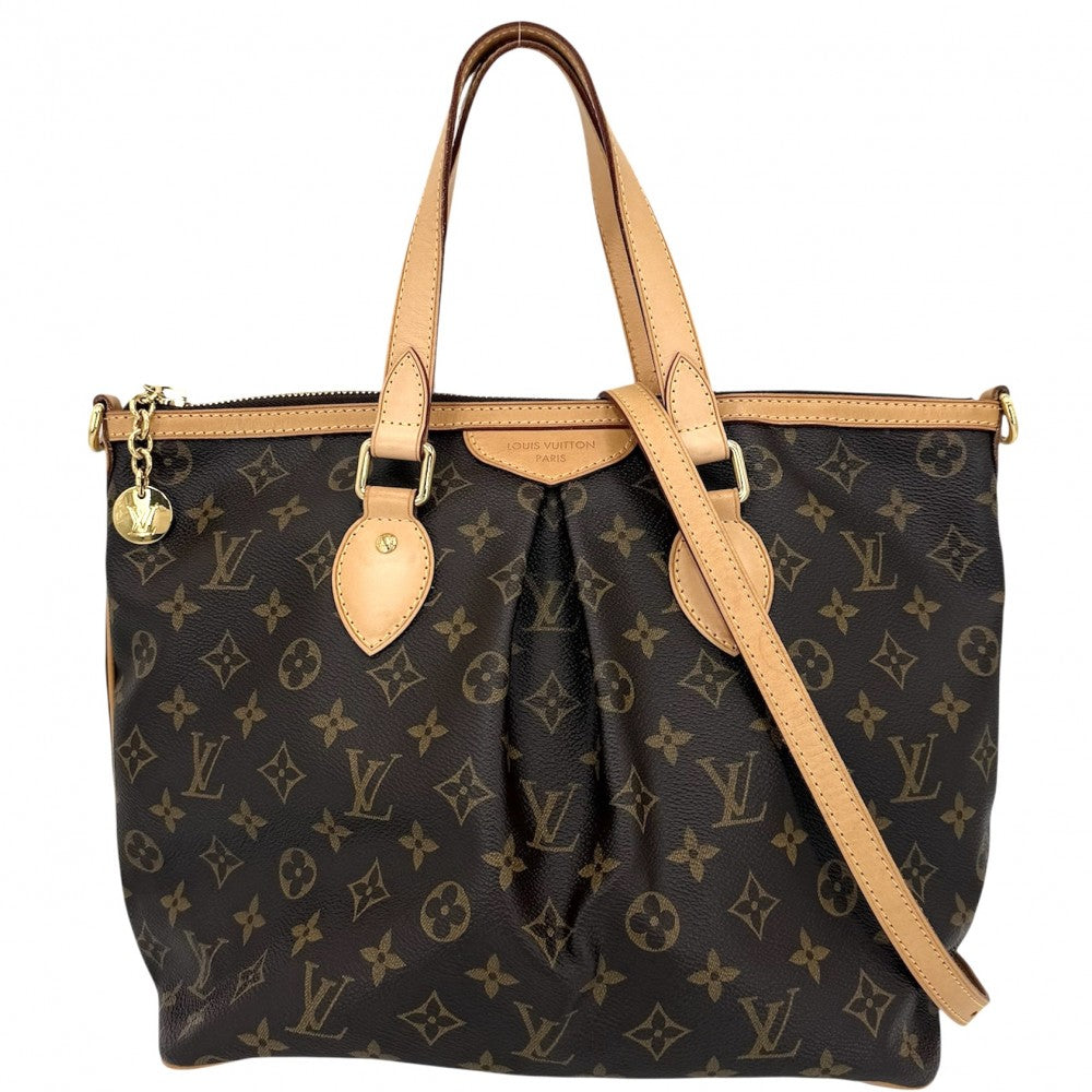 【開店SALE】 LOUIS VUITTON ルイヴィトン 2WAY モノグラム パレルモPM ハンドバッグ ショルダーバック M40415 ブラウン 茶 ゴールド金具 レディース【中古品】