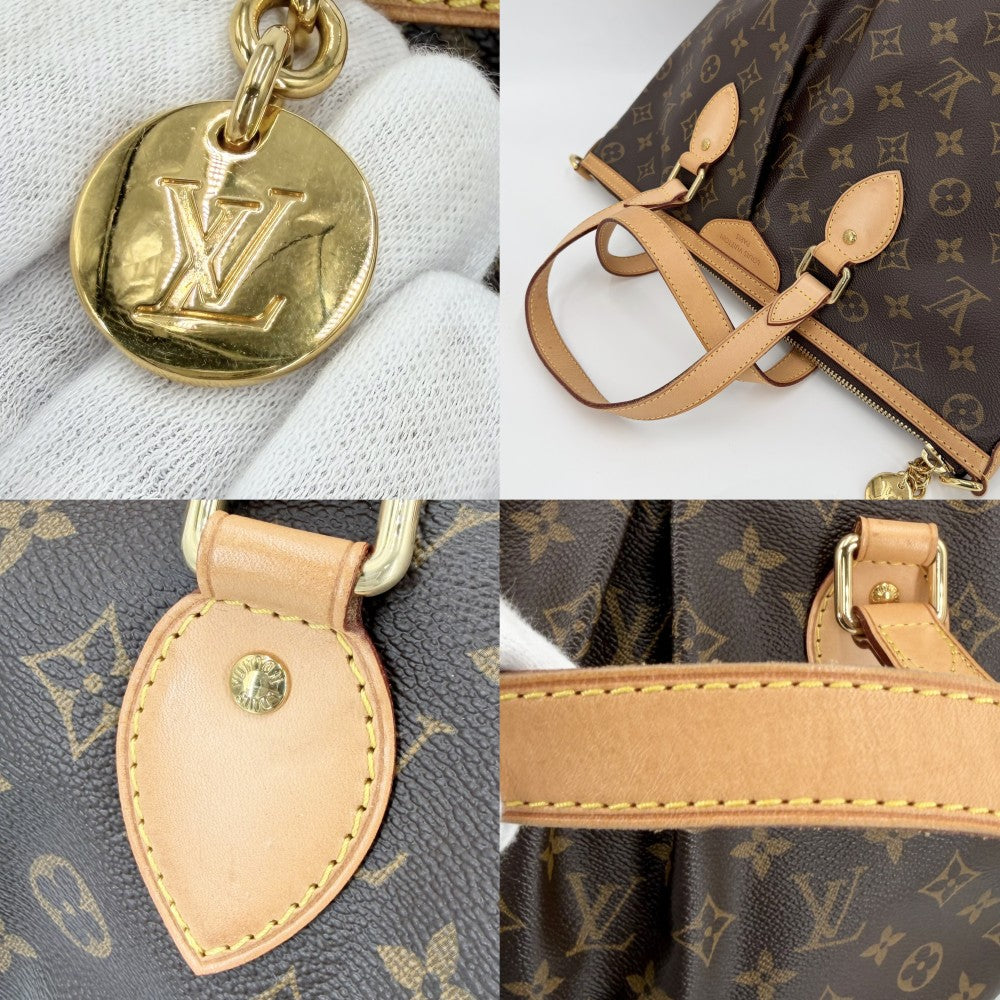 【開店SALE】 LOUIS VUITTON ルイヴィトン 2WAY モノグラム パレルモPM ハンドバッグ ショルダーバック M40415 ブラウン 茶 ゴールド金具 レディース【中古品】