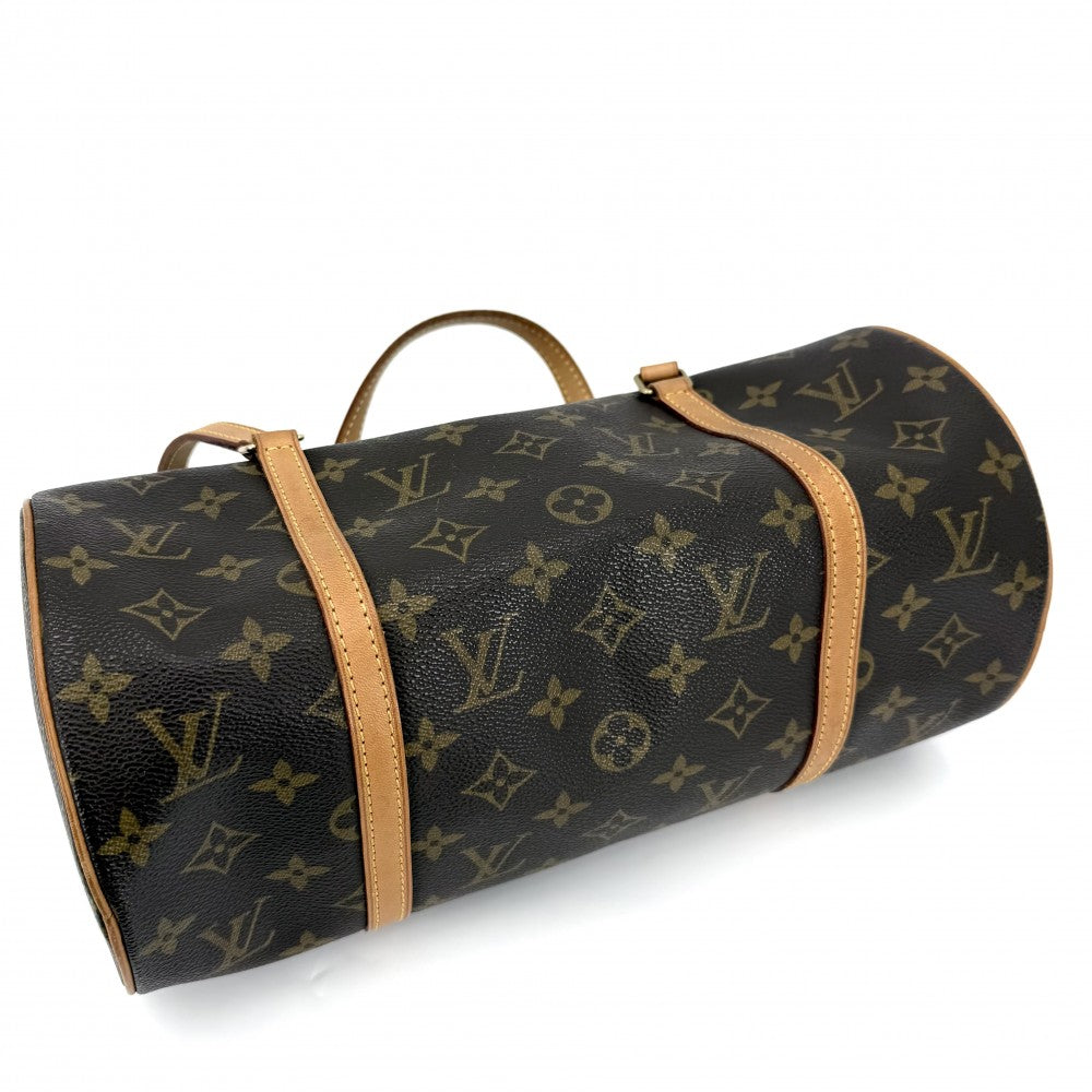 【開店SALE】 LOUIS VUITTON ルイヴィトン ハンドバッグ パピヨン30 ポーチ付き M51385 モノグラムキャンバス ブラウン 茶 ゴールド金具 レディース【中古品】