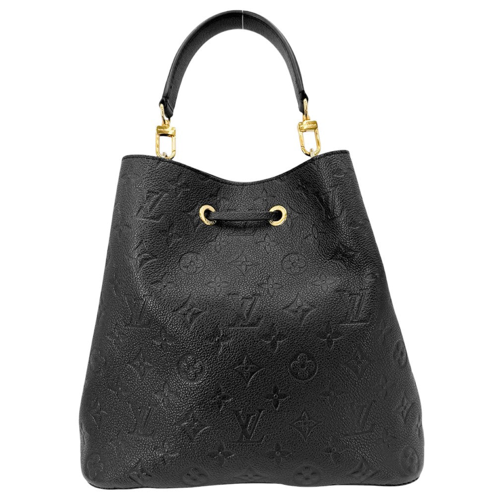 LOUIS VUITTON ルイヴィトン 2WAY モノグラムアンプラント ネオノエMM ショルダーバッグ ハンドバッグ M45256 ブラック 黒 ゴールド金具 レディース【中古品】