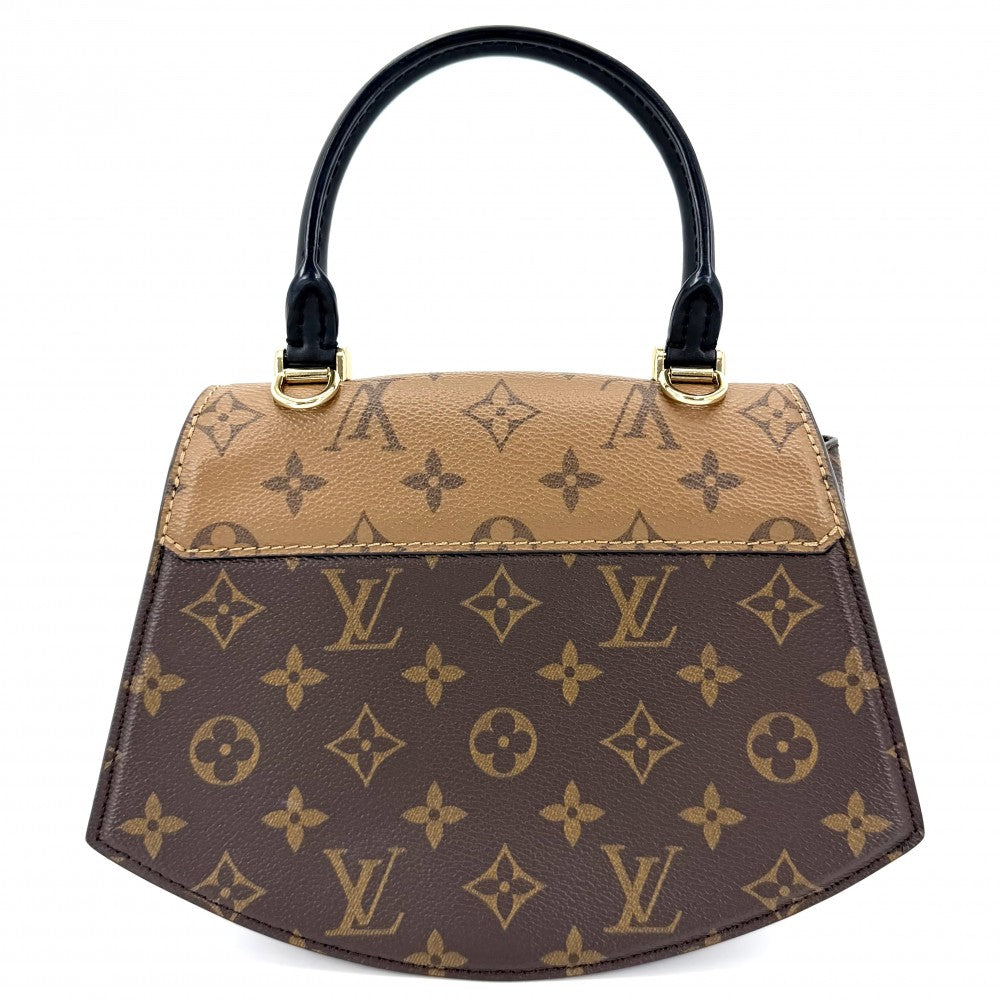 LOUIS VUITTON ルイヴィトン 2WAY モノグラムリバース ティルシット ハンドバッグ ショルダーバッグ M46548 ブラウン 茶 ゴールド金具 レディース【中古品】