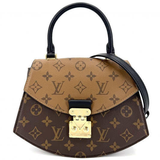 LOUIS VUITTON ルイヴィトン 2WAY モノグラムリバース ティルシット ハンドバッグ ショルダーバッグ M46548 ブラウン 茶 ゴールド金具 レディース【中古品】