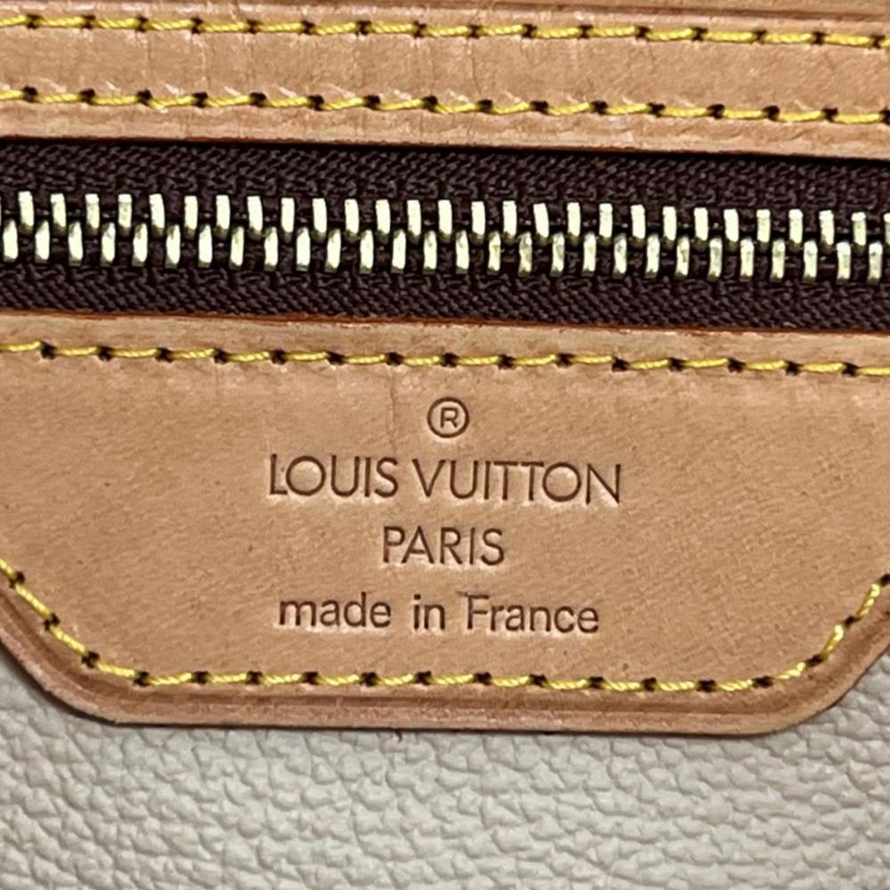 LOUIS VUITTON ルイヴィトン トートバッグ バケツPM モノグラム M42238 モノグラムキャンバス ヌメ革 ブラウン 茶 ゴールド金具 レディース【中古品】