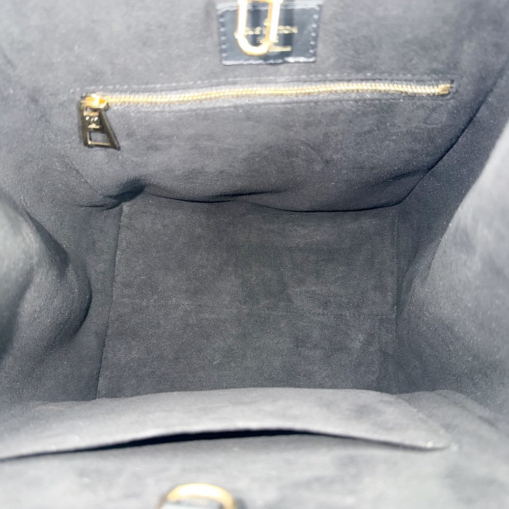 LOUIS VUITTON ルイヴィトン 2WAY フォールドトートMM ハンドバッグ ショルダーバッグ トートバッグ M45409 モノグラムキャンバス ブラウン 茶 ブラック 黒 ゴールド金具 レディース【中古品】