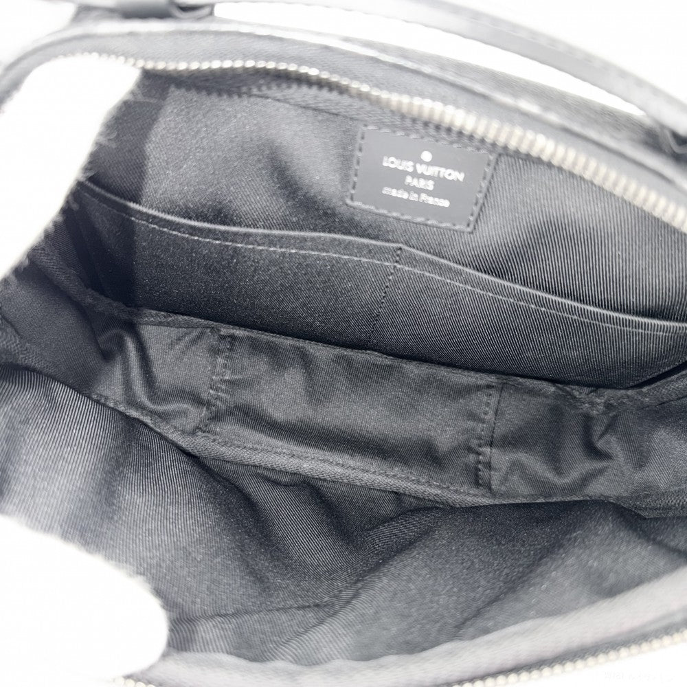 LOUIS VUITTON ルイヴィトン ボディバッグ モノグラムエクリプス バムバッグ ウエストポーチ M42906 ブラック 黒 シルバー金具 メンズ【中古品】