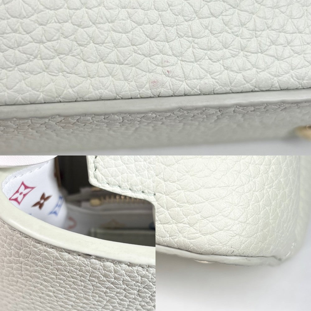 LOUIS VUITTON ルイヴィトン 2WAY 村上隆 カプシーヌミニ ハンドバッグ ショルダーバッグ LV × TM 緑 M14101 トリヨンレザー ヴェール･ド･グリーン ゴールド金具 レディース【中古品】