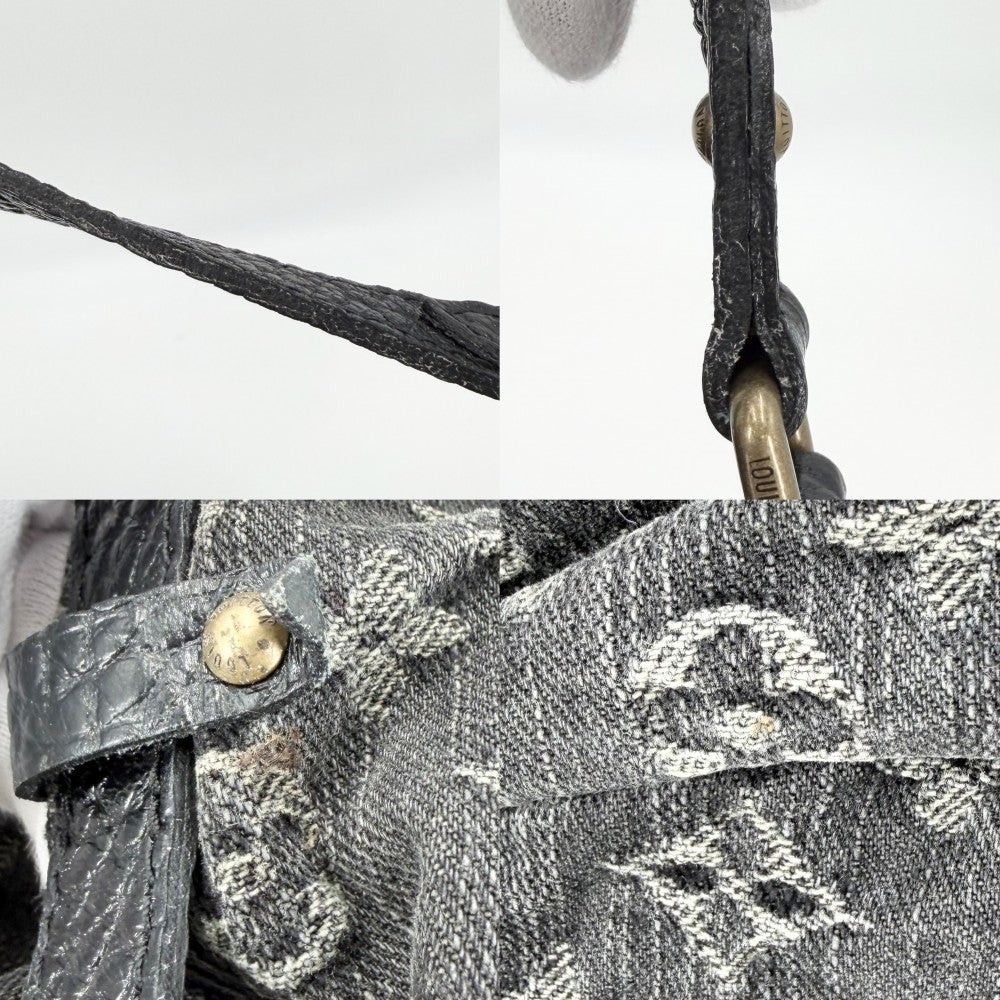 LOUIS VUITTON ルイヴィトン ショルダーバッグ XS M95608 モノグラムデニム ブラック 黒 ゴールド金具 レディース【中古品】