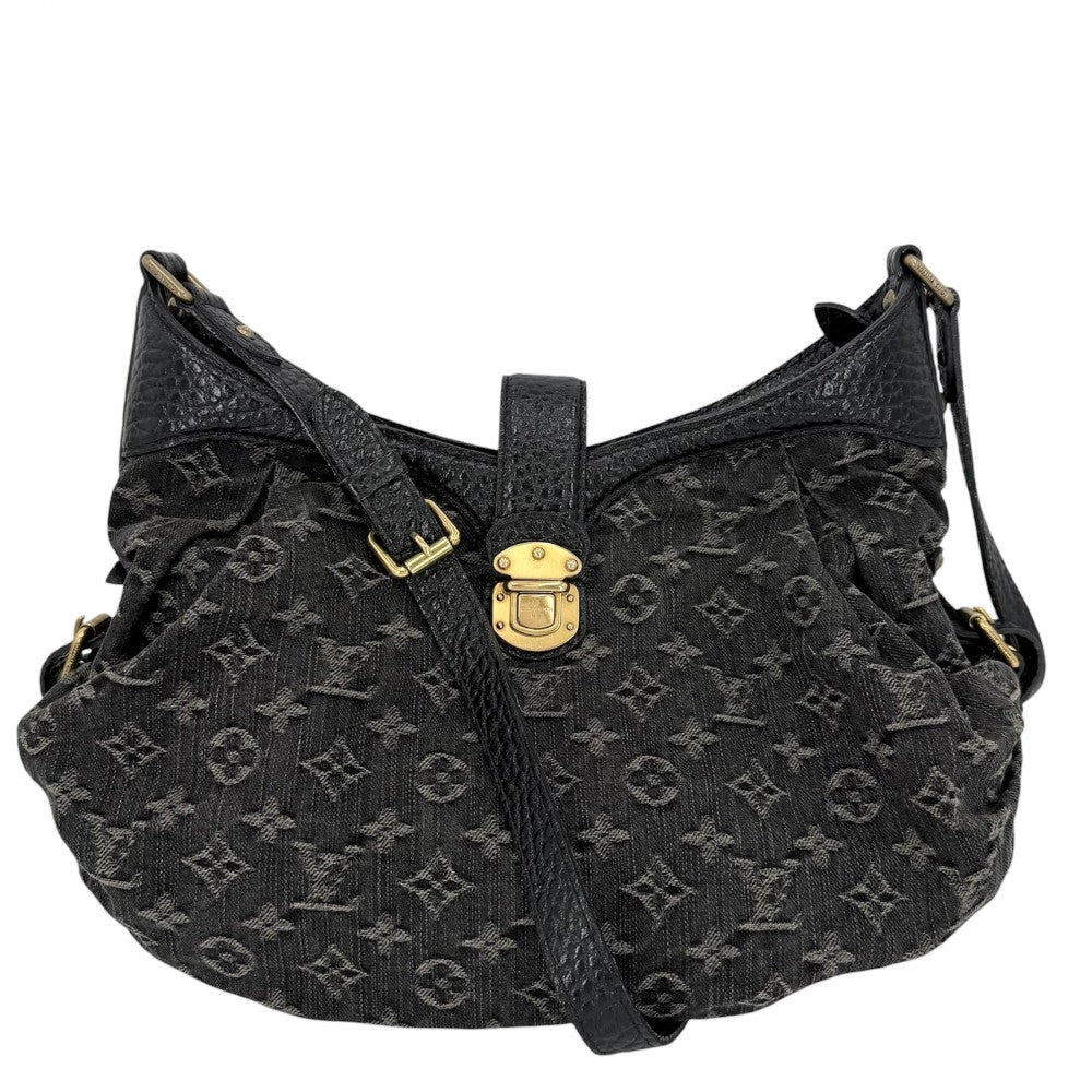 LOUIS VUITTON ルイヴィトン ショルダーバッグ XS M95608 モノグラムデニム ブラック 黒 ゴールド金具 レディース【中古品】