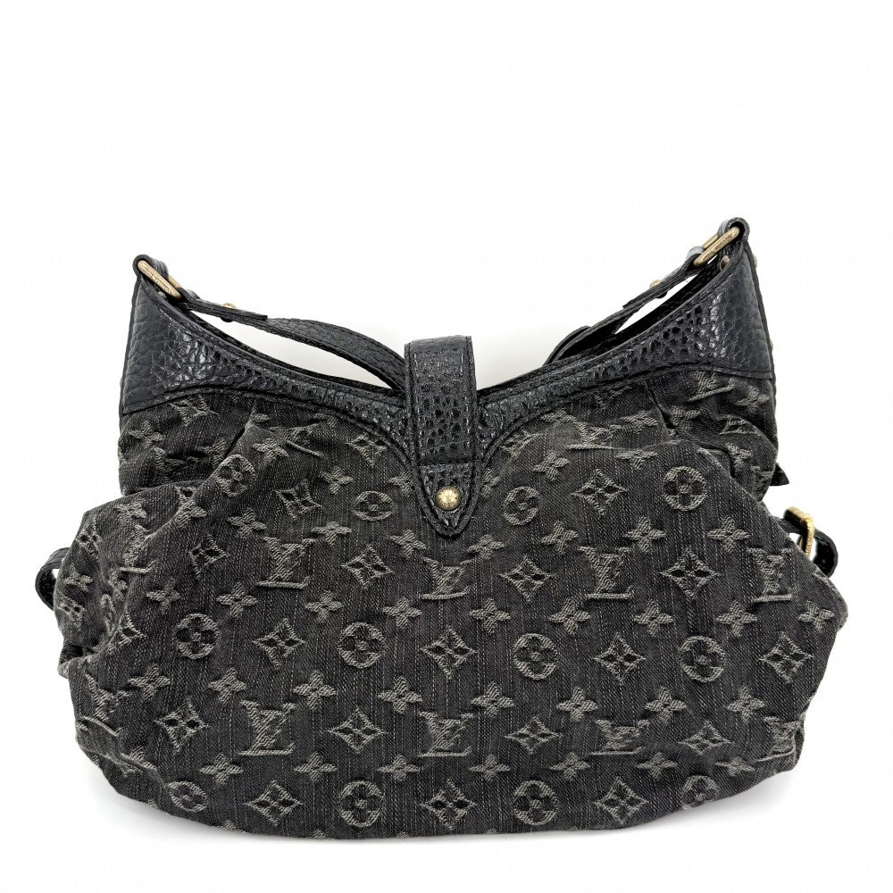 LOUIS VUITTON ルイヴィトン ショルダーバッグ XS M95608 モノグラムデニム ブラック 黒 ゴールド金具 レディース【中古品】