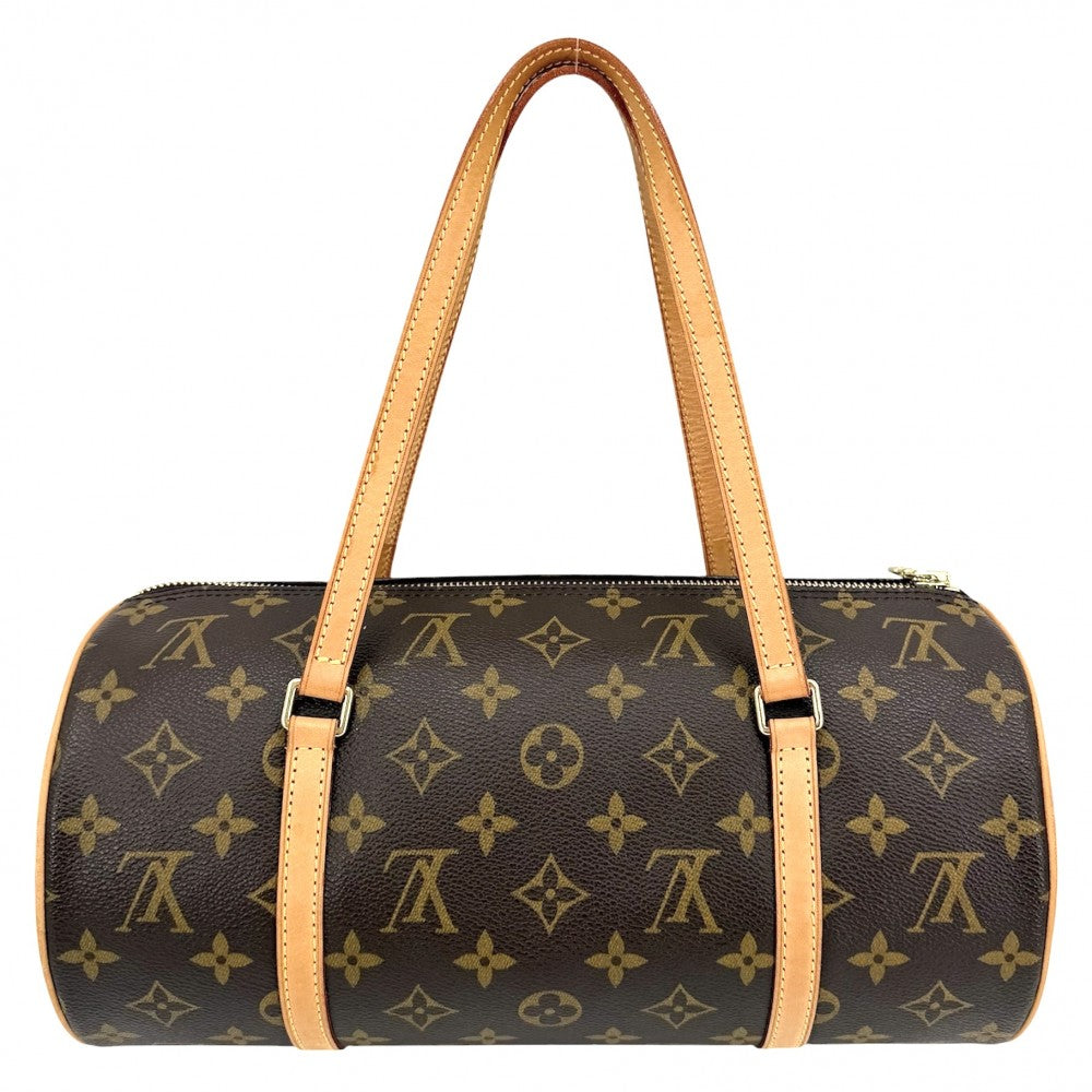 LOUIS VUITTON ルイヴィトン ハンドバッグ パピヨン30 ポーチ付き M51385 モノグラムキャンバス ブラウン 茶 ゴールド金具 レディース【中古品】