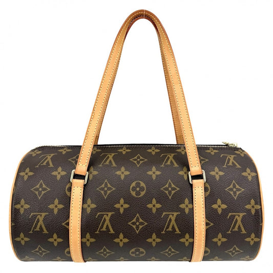 LOUIS VUITTON ルイヴィトン ハンドバッグ パピヨン30 ポーチ付き M51385 モノグラムキャンバス ブラウン 茶 ゴールド金具 レディース【中古品】