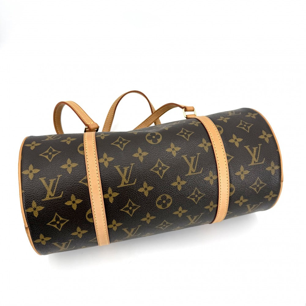 LOUIS VUITTON ルイヴィトン ハンドバッグ パピヨン30 ポーチ付き M51385 モノグラムキャンバス ブラウン 茶 ゴールド金具 レディース【中古品】