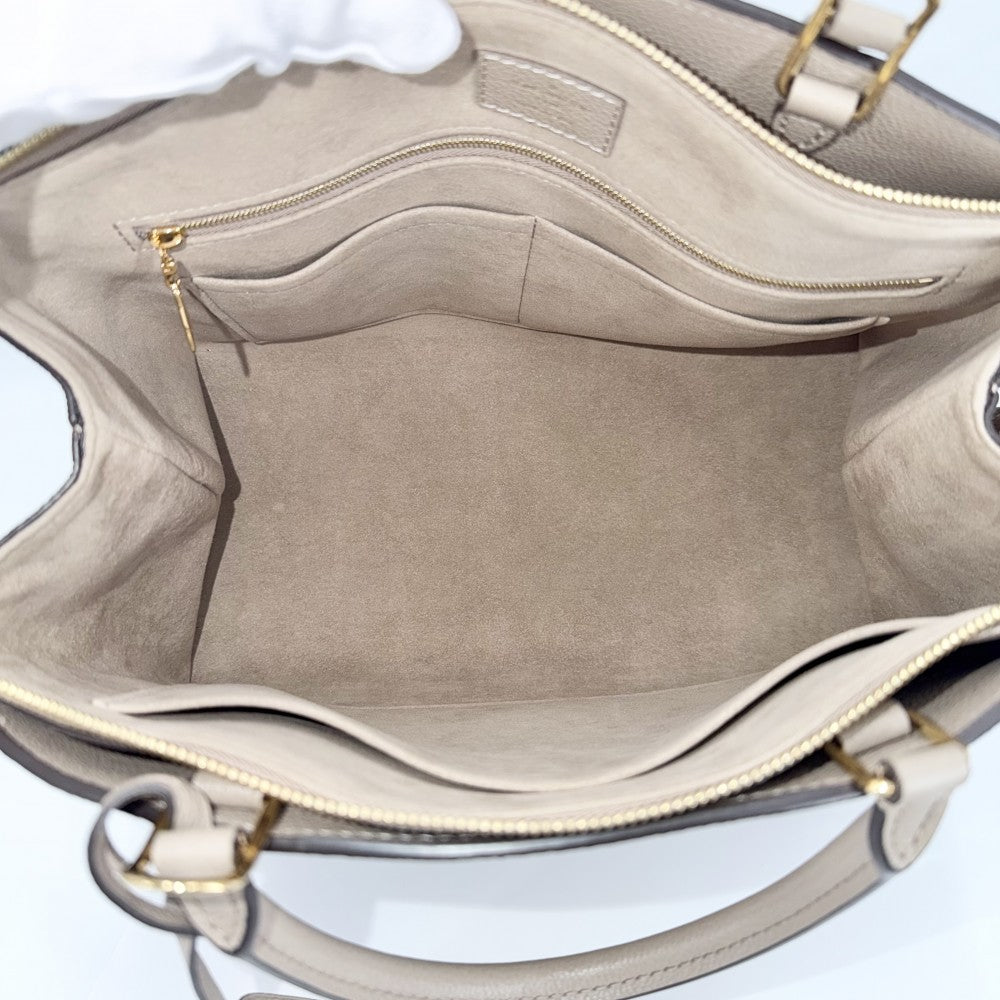 LOUIS VUITTON ルイヴィトン 2WAY グラン パレMM ハンドバッグ ショルダーバッグ ベージュ M45833 モノグラムアンプラント トゥルトレールクレーム ゴールド金具 レディース【中古品】