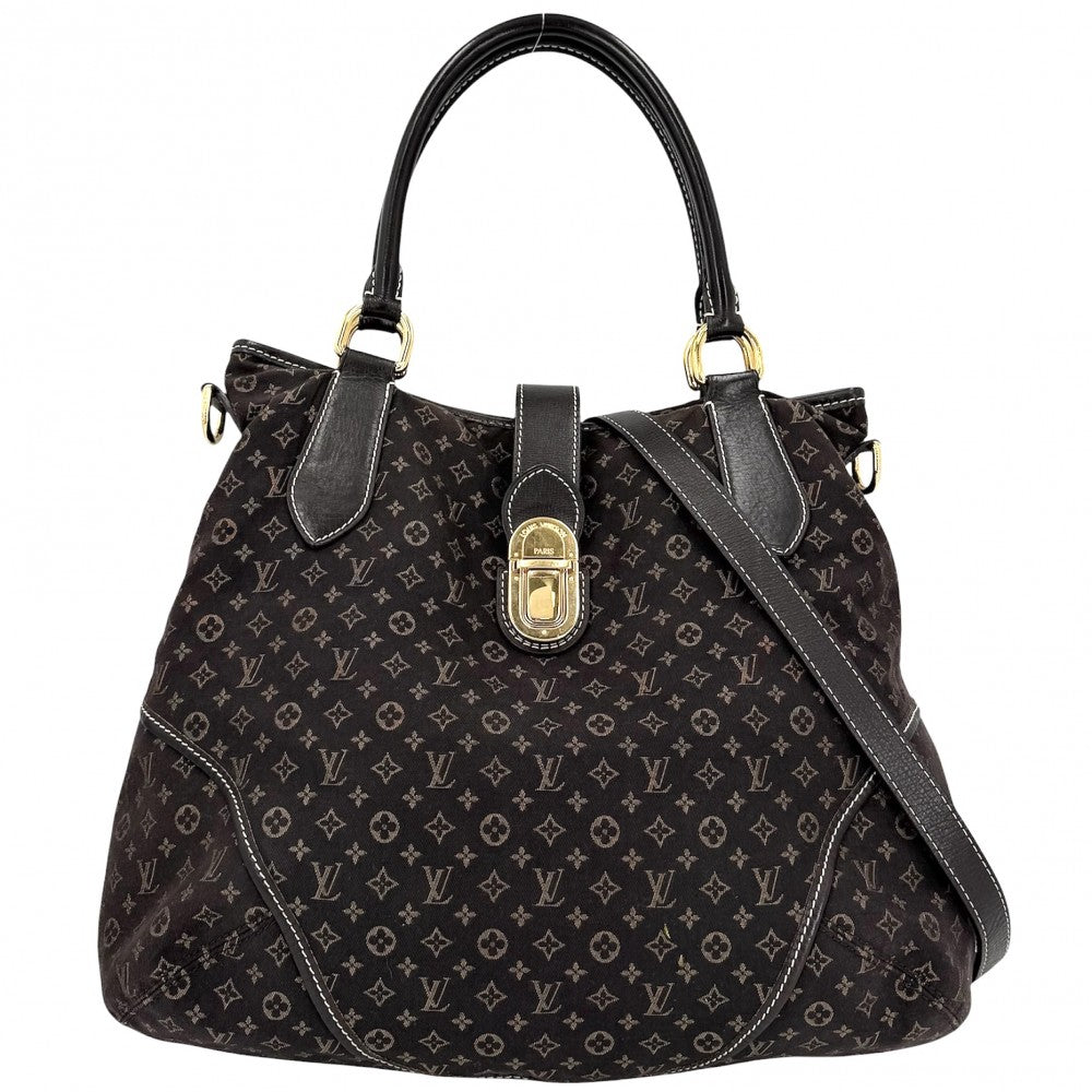 LOUIS VUITTON ルイヴィトン 2WAY エレジー トートバッグ ショルダーバッグ ハンドバッグ ブラウン M56696 モノグラムイディール フザン ゴールド金具 レディース【中古品】
